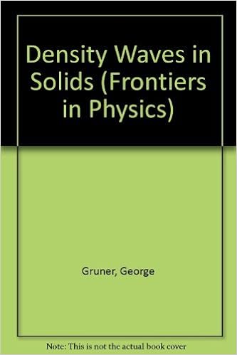 Density Waves In Solids Frontiers In Physics Gruner George 9780201626544 Amazon Com Books