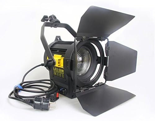 LED Fresnel Spotlight 50W Daylight 5500K for Camera Photographic Studio Continous Lighting