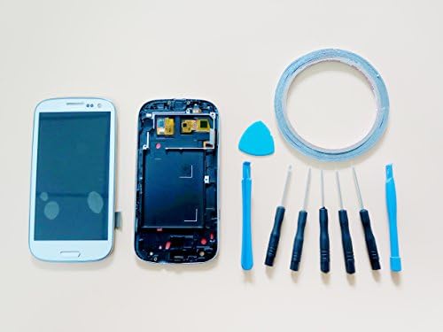 New For Samsung Galaxy S3 i9300 i535 T747 T999 LCD Display &amp; Touch Screen Replacement and Digitizer Assembly + Repair Tool Kit (White)