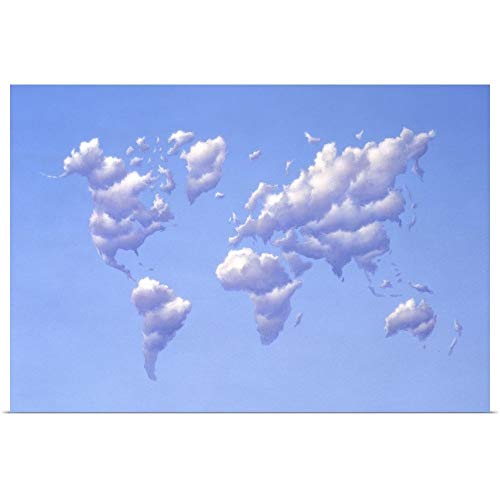 GREATBIGCANVAS Poster Print Entitled Clouds Forming The Shape of
Earth's Continents by Jerry LoFaro 18"x12"