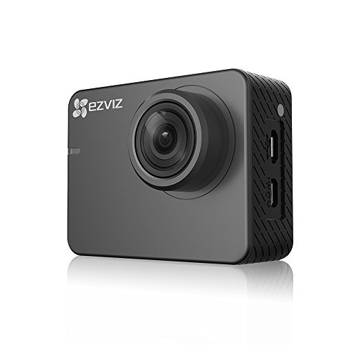 EZVIZ Action Camera 1080p 60fps 8MP 131ft Waterproof 2" Touch Screen Interface On Dash Cam 150Â° Wide Angle Low-Light Mode Built-in WiFi Bluetooth Pocket Size Outdoor Sports S2 Lite