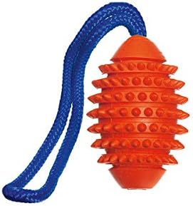 Karlie 45856 Boomer Aqua Football Solid Rubber, orange, 11 cm