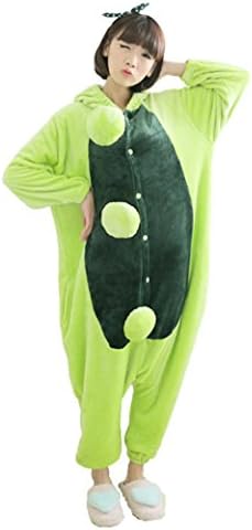 Adstry Cosplay Kigurumi Pajamas Sleepwear Costume Homewear Lounge Wear 01 Pea M