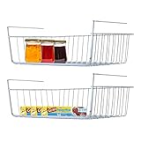 Comfecto Under Shelf Basket, 2 Pack Stainless Steel