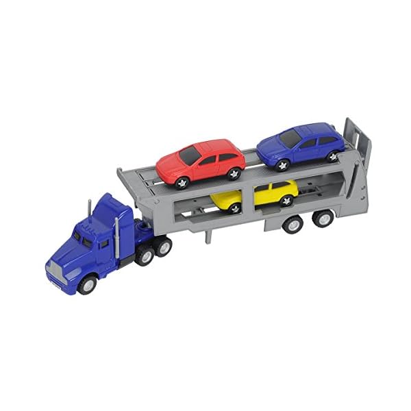 Dickie Toys 203746000 - Autotransporter, LKW-Autotransporter, 32 cm – Bild 3