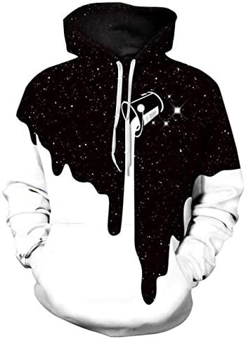 SLTX 3D Hoodies 3D Printed Sweatshirt Snow Lion Skull Hoodies Sweatshirt