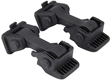 Cuque 2 Set of Hood Latch Safety Catches & Brackets Stop Hood Flutter Hood Latches Bracket Buckle Kit for Jeep Wrangler TJ 97-06 55176636AD 55395652AC