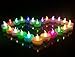 Homemory Colorful Christmas Tea Lights, Flameless Flickering LED Tealights, Pack of 12, 7 Colors Flashing Cycle Candles Light for Christmas Decoration, Party, Festival Celebration