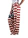 Famulily Women's American Flag Drawstring High Waist Wide Leg Pants,Medium Multicoloured