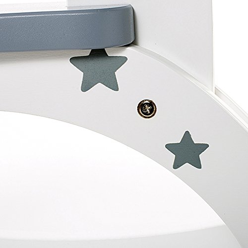 Labebe Wooden Vintage Retro Classic Rocking Horse for Toddler Girls & Boys 12 Months to 3 Years Old, ASTM/EN-71 CE Toys Safety Standards Certified, Customize Toys, Creative Birthday Gift -Grey Star