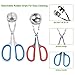Meat Baller, Justdolife 2 PCS Stainless Steel Meat Baller Tongs with Detachable Rubber Grips Cake Pop Meatball Maker Ice Tongs Cookie Dough Scoop for Kitchen, Ball Size 1.38