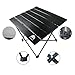 BERSERKER OUTDOOR Portable Folding Camping Table, Aluminum Lightweight Folding Table with Carrying Bag for Backpacking, Cooking, Fishing, Picnic, Beach& Rustproof Durable(Black)thumb 2