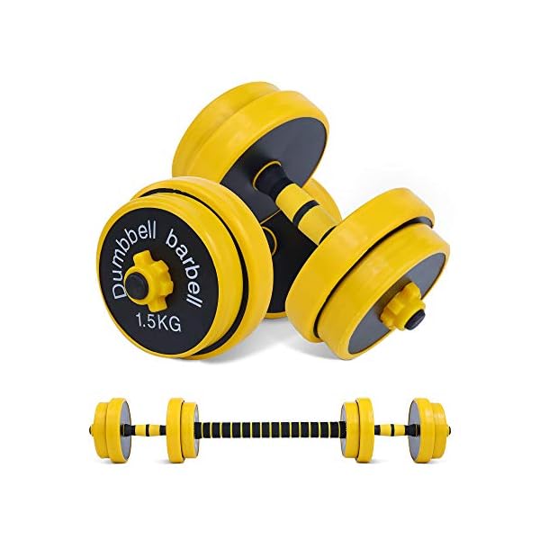 Nice C Weights, Dumbbell Set, Kettlebells, Adjustable Dumbbells, Barbell Weight Set, 20-40-50-70LB 3-in-1 set, Non-Slip, All-purpose