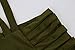 Nulibenna Women's Bandage Halter One Piece Bikini Cut Out Bathing Suit Army Green X-Large