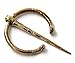 Bronze Irish Viking Penannular Brooch, Clothes Fasteners-Cloak Shawl Scarf Leg Wrap Pin, Norse Jewelry