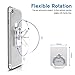 Cell Phone Finger Holder, Amoner 4 Pack 360° Rotation Smartphone Ring Grip Stand Car Mounts for Iphone, Ipad, Samsung, other Smartphones and Tablets