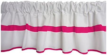 Baby Doll Bedding Modern Hotel Style Window Valance Hot Pink