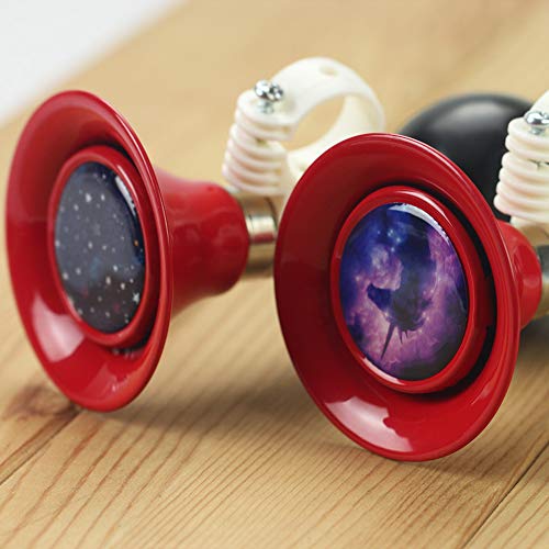 image for QIELIZI 2 Pack Kids Bike Horn Bell,Bicycle Metal Squeeze Horn Bike Acc