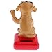 Dovewill Solar Powered Dancing Flip Flap Toy Bobble Head Yellow Dog Toy Home Desk Car Ornaments Xmas Gift