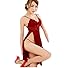 Photno Underwear, Lingerie Women's Underwear Babydoll Sleepwear Lace Dress G-String Nightwear