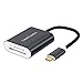 USB C to SD Micro SD Card Reader, CableCreation Type C [Thunderbolt 3] 2-in-1 Memory Card Aluminum Reader, Compatible with MacBook Pro 2019, iPad Pro 2019 2018, Galaxy S10 S9 S8, Surface Go and More