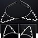 Sexy Cat Ear Girl Head Band Crystal Rhinestones Hair Band Metal Fashion Silver (Silver)