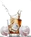 The North Pole Ice Ball Maker Mold, Creates 4 x 4.5 cm Whiskey Ice Balls, Premium Silicone Flexible Tray, Black