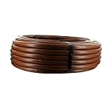 DIG Corporation PC Dripline, 100' Brown, 12" Spacing, 17 mm, 1 GPH , with Check Valve
