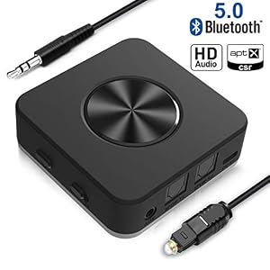 YuanGuo 【2019 Nuova Versione】 Trasmettitore e Ricevitore Bluetooth 5 :  Elevata performance.