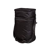 J.L. Childress 6 Bottle Cooler, Insulated Breastmilk Cooler & Lunch Bag for Baby Food & Bottles, Leak-Proof & Heat-Sealed, Ice Pack Included, Black