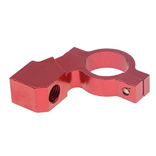 Motorcycle Mirror Brackets Adapter Aluminum 2cm/0.8'' Rear View Handlebar Mirror Mount Clamp Holder Clip Bicycle Mountain Bike Red