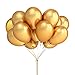 LeeSky 100 Pack 12 Inches Gold Color Latex Balloons Party Decoration Accessories & Party Favors