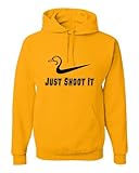 Adult Just Shoot It Funny Duck Hunting Sweatshirt Hoodie