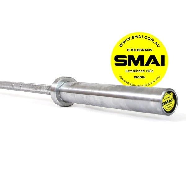 SMAI IWF Certified Olympic Barbell | Hard Chrome | 680kg Capacity | Weightlifting & Powerlifting