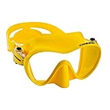 Cressi Scuba Diving Snorkeling Frameless Mask, Yellow