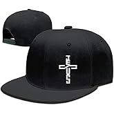 Tijeyi Flat Bill Hats for Men Snapback Skull Hats Black Hat for Teen Boys Skateboard Hats Baseball Cap