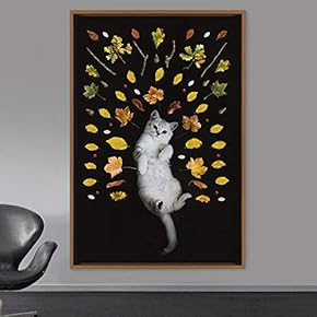 signwin Framed Canvas Wall Art Cat Animals Cat...