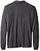 PGA TOUR Men's Golf Performance Long Sleeve Ventilated Polo Shirt, Medium Grey Heather, L