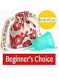 SckoonCup ECOPAC Made in USA - FDA Cleared - Plus Organic Cotton Pouch - Sckoon Menstrual Cup - Harmony-Size B Large