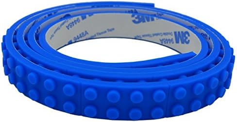 Toy Block Tape For Building Blocks, Lego And Nimuno Compatible Loops Tape, With 3M Self Adhesive Strips, 3.26 Feet(1 Roll, Blue)