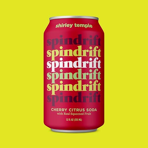 SPINDRIFT “SHIRLEY TEMPLE” CHERRY CITRUS SODA MADE WITH REAL SQUEEZED FRUIT 12 PACK CASE