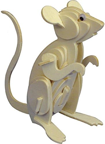 Smilelove 3D Wooden Puzzle--animal Jigsaw Puzzle (Cartoon Mouse)