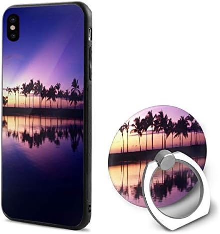 Phone X Case Hawaii Hike and Explore Ring Cell Phone Holder Adjustable 360°Rotation Mobile Phone Stand A Trading Ultra Thin PC Hard Lightweight Protection Cover