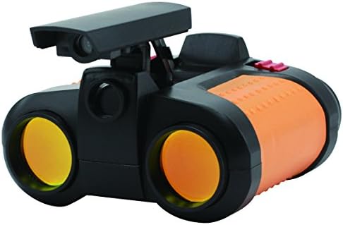 Night Scope Binoculars Telescope with Pop-Up Light and Night Vision - Fun Toy Gift For Children (Orange)