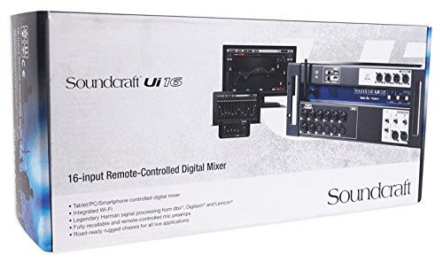 Soundcraft Ui16 16 Input Digital Wifi Mixer+App Control+Recording Ui 16+RockShip