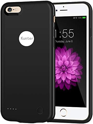 iPhone 6/6s Battery Case, 2500mAh Ultra Slim Portable Charger Case Rechargeable Extended Battery Charging Case for iPhone 6/6s(4.7 inch)-Black