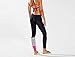 PHOTNO Yoga Running Pants High Waist Cropped Leggings stretch trousers pants for women (M, Hot Pink)