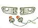 DEPO 1999-2001 Subaru Impreza 2.5RS Chrome Crystal Clear Front Bumper Signal Lights Set