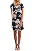 JustVH Women's Casual Floral Print Short Sleeve Tunic A-Line Summer Mini T-shirt Dress