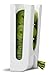 The Original PoopBags PoopChute Pet Waste Bag Wall Mounted Dispenser with 4 Free Rolls, 60 8x13 Poop Bags Included - Dual Patented, White